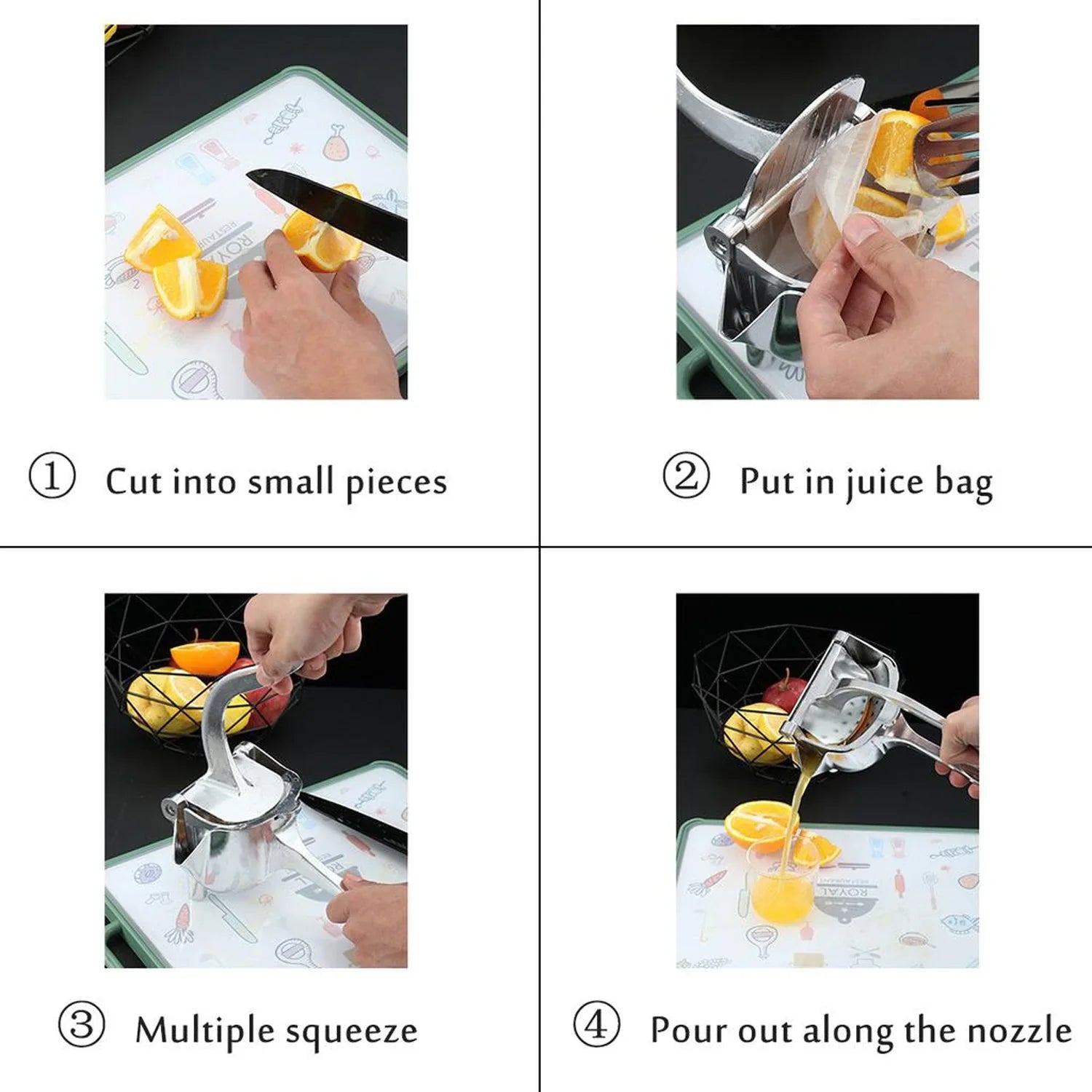 Portable manual juicer for quick squeezing. Portable manual juicer for quick squeezing.